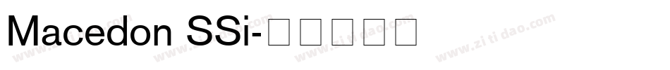 Macedon SSi字体转换